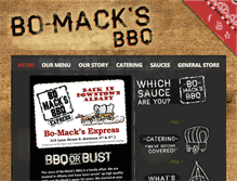 Tablet Screenshot of bomacksbbq.com